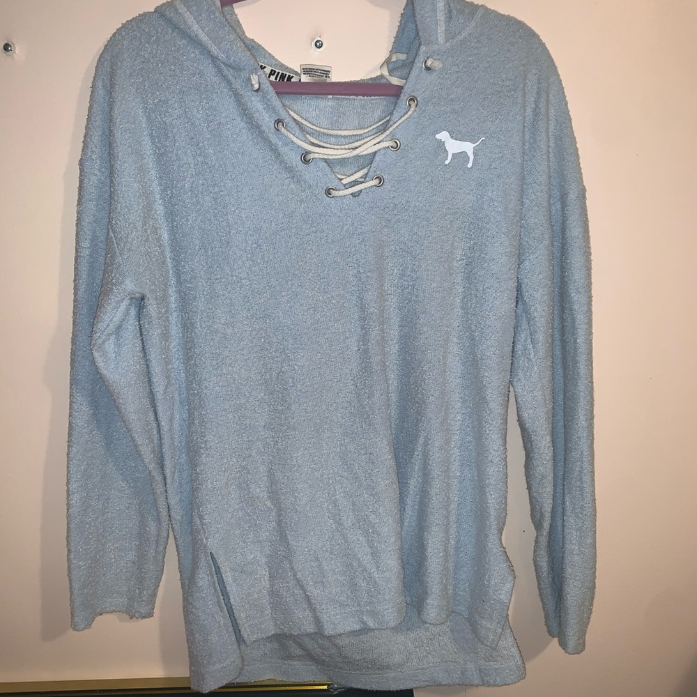 PINK drawstring sweatshirt